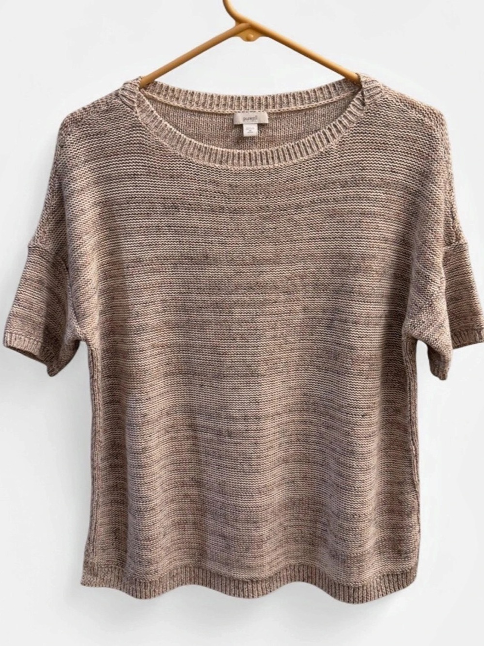 Pure Jill J.Jill Linen Cotton Knit Sweater Top XS Petite